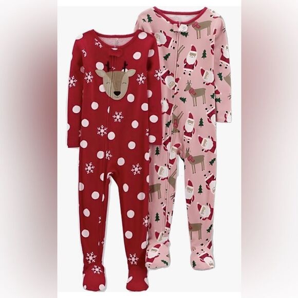 NWT … CARTER’S “Size: 3T” 2 Piece Footed Pajama Set - Picture 1 of 5